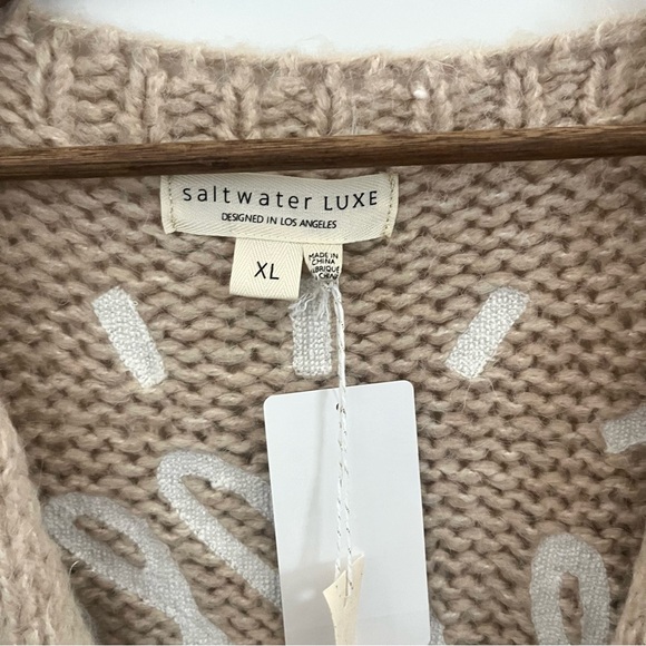 Saltwater Luxe Hello Sunshine Chunky Knit Cardigan Size XL - Picture 9 of 13